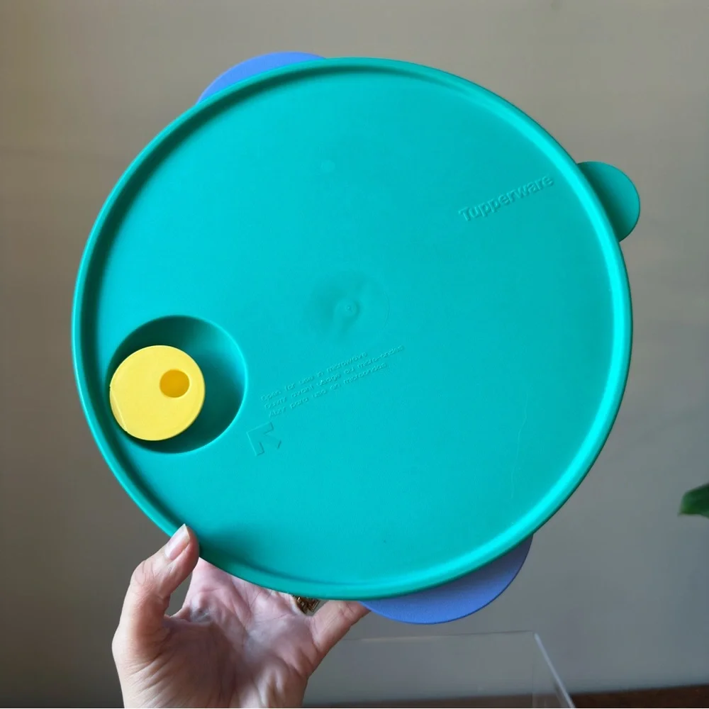 Vintage Tupperware Microsteamer 3 Piece Steamer Rice Cooker Memphis Design Style